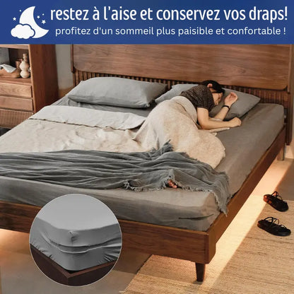 4pcs Sangles Antidérapantes pour Draps – Fixateurs Réglables Universels